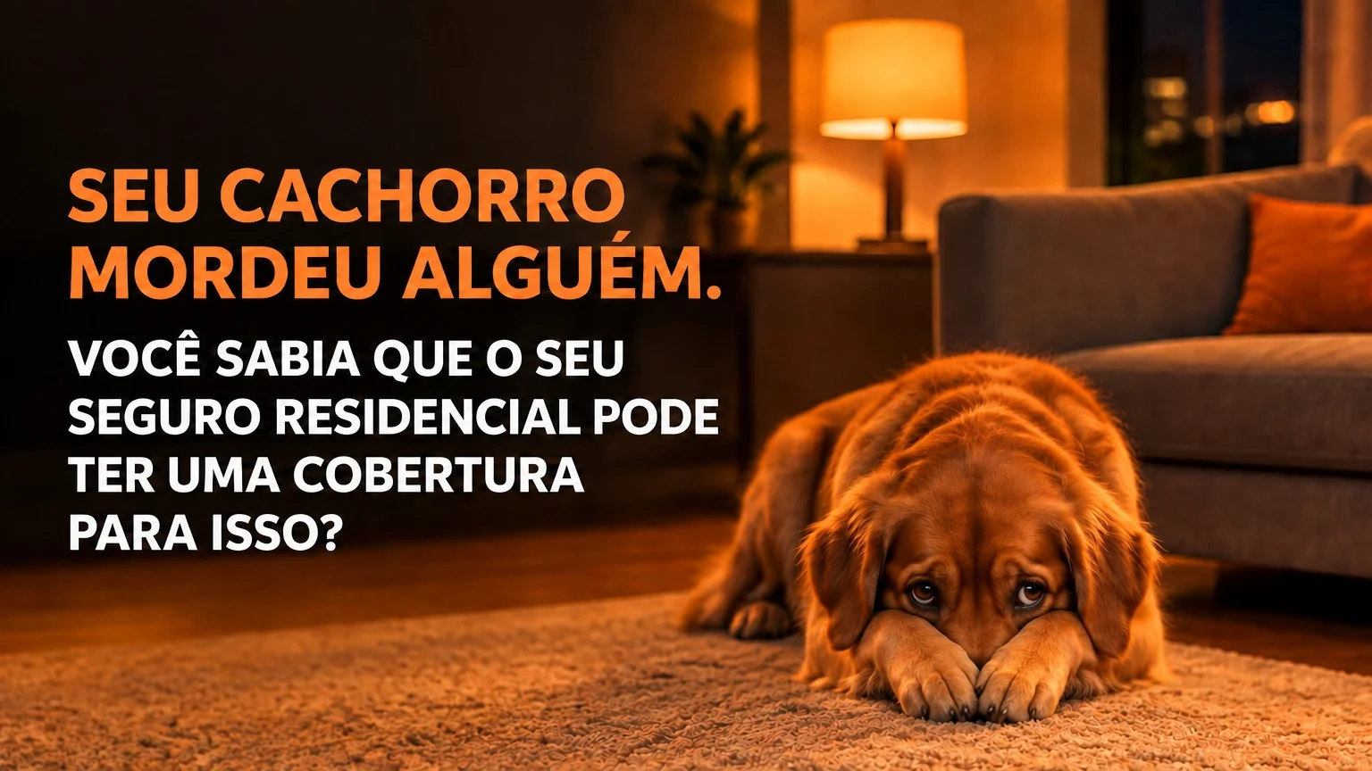 SEU CACHORRO MORDEU ALGUÉM. VOCÊ SABIA QUE O SEU SEGURO RESIDENCIAL PODE TER UMA COBERTURA PARA ISSO?