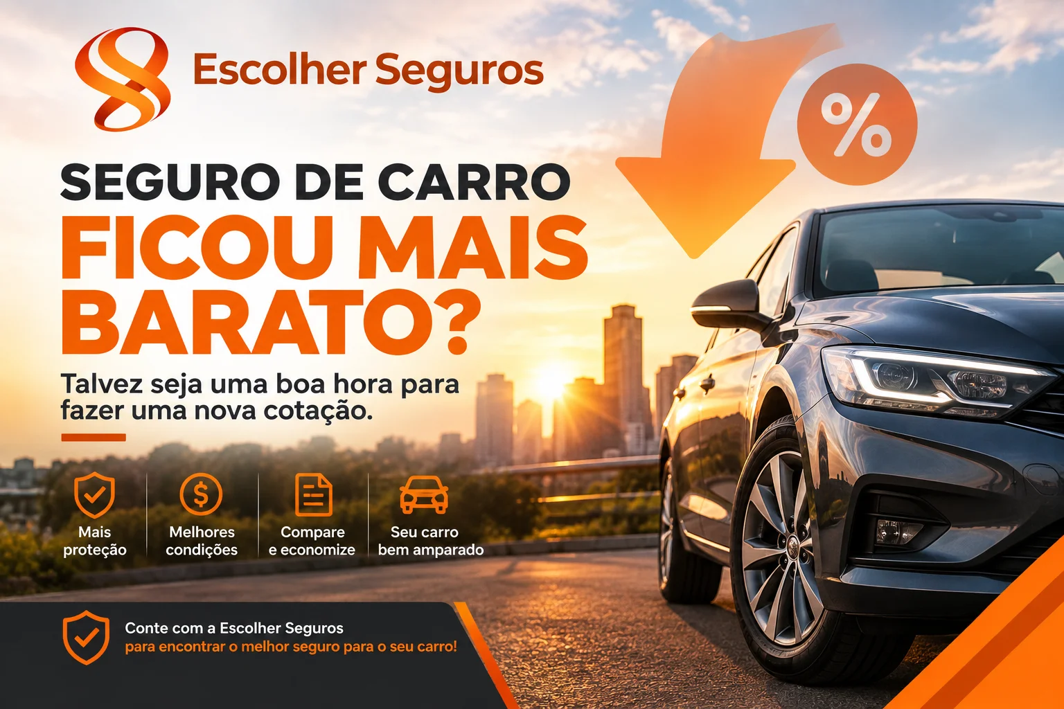 SEGURO DE CARRO FICOU MAIS BARATO? TALVEZ SEJA UMA BOA HORA PARA FAZER UMA NOVA COTAÇÃO